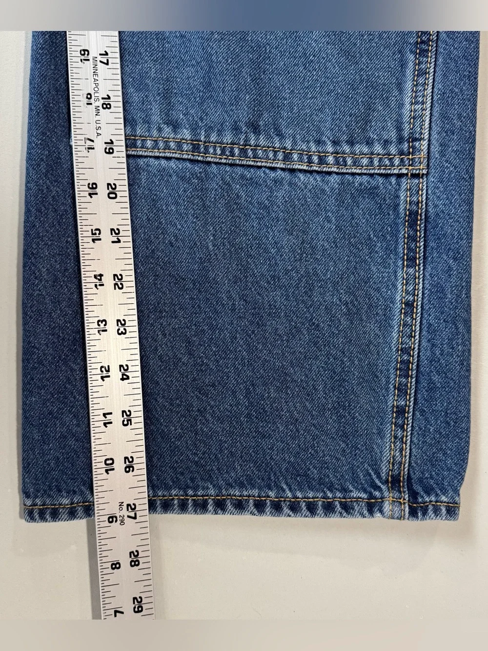 Old Navy Baggy Wide Leg Bib Overalls Women 4 Blue Double Knee Medium Wash Denim
